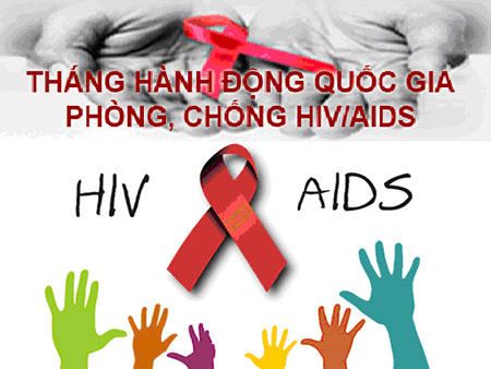 Description: Hưởng ứng Tháng hành động quốc gia phòng chống HIV/AIDS năm 2023